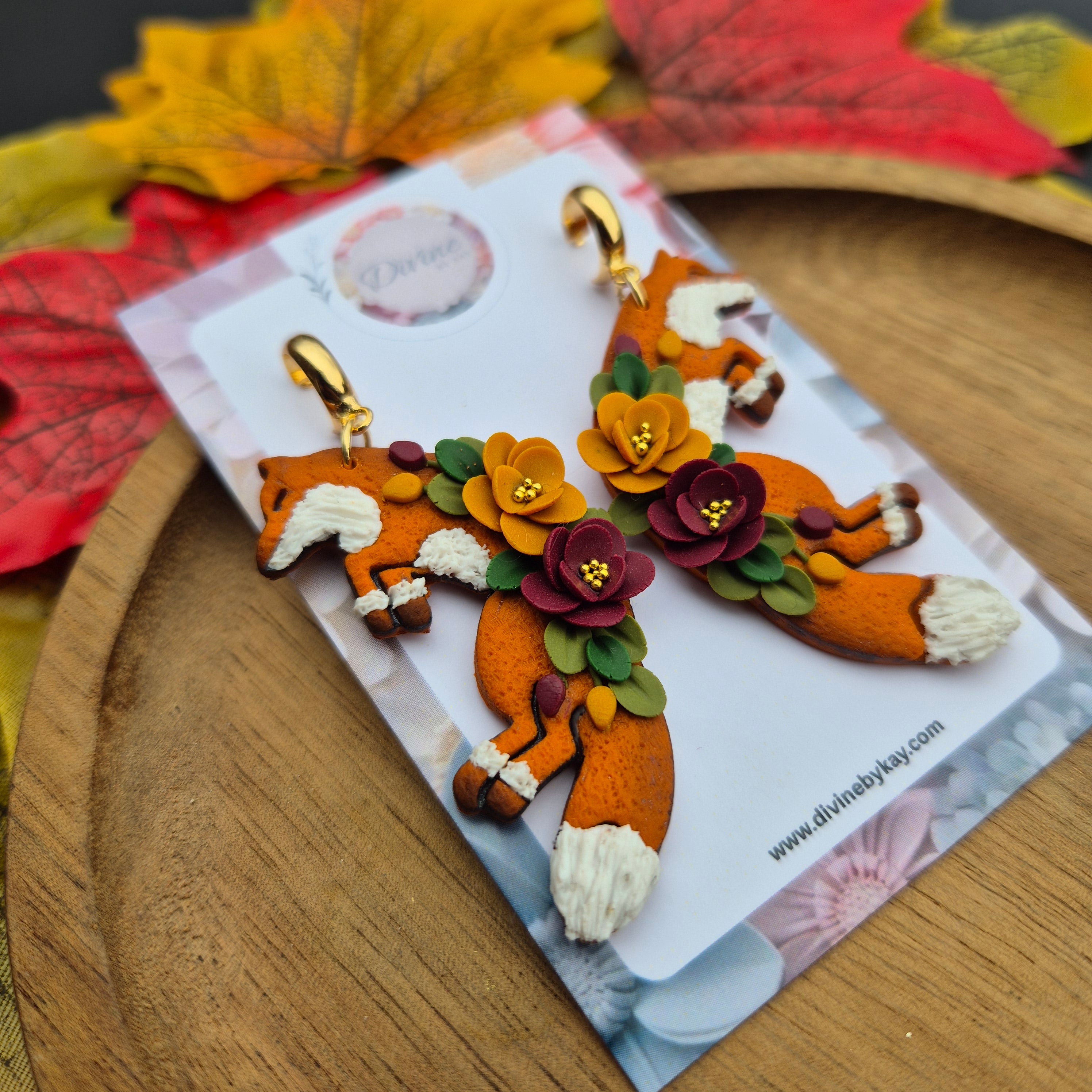 Autumn Fox earrings
