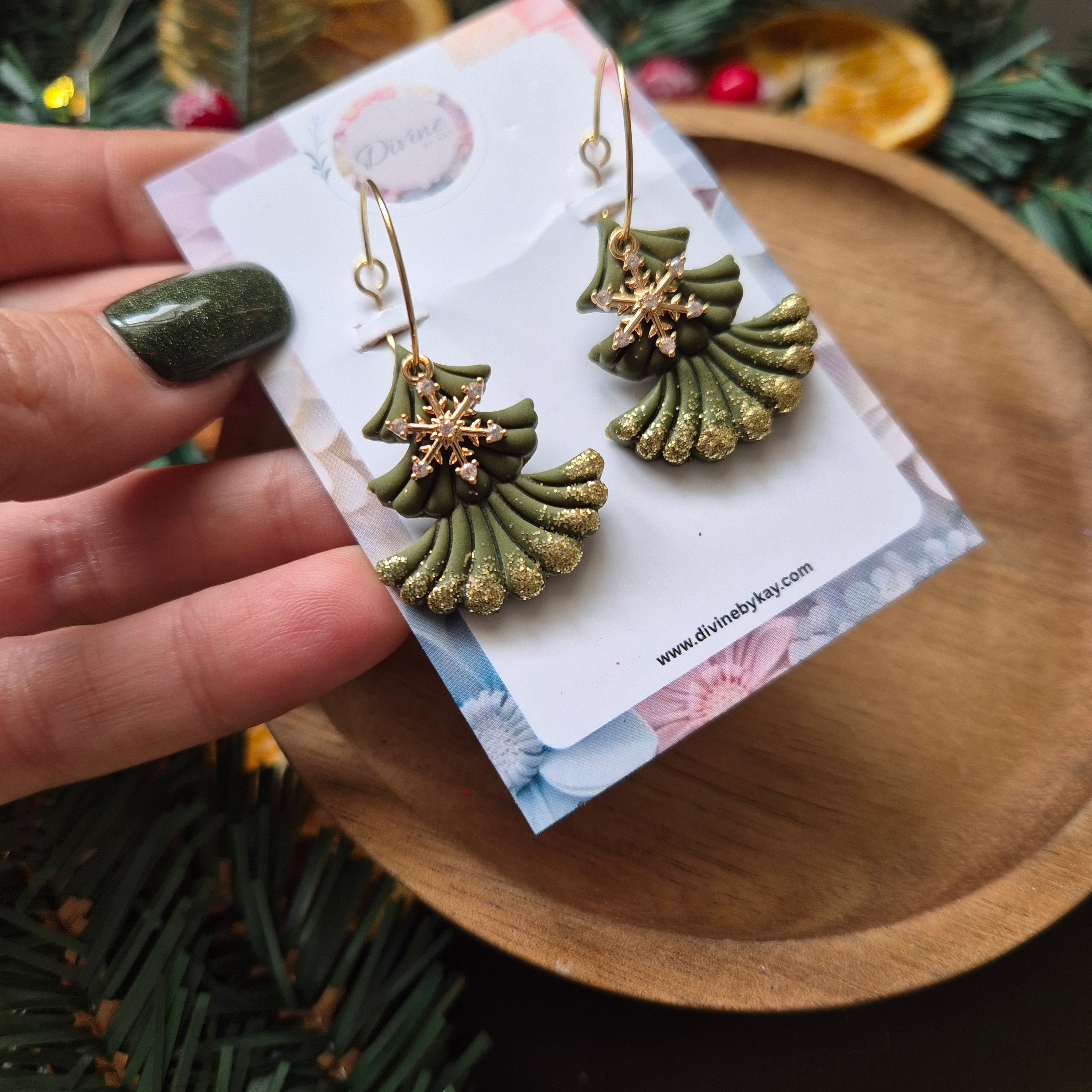 Handmade Christmas Advent Calendar – 12 Days of Earrings (14 Pairs Included)