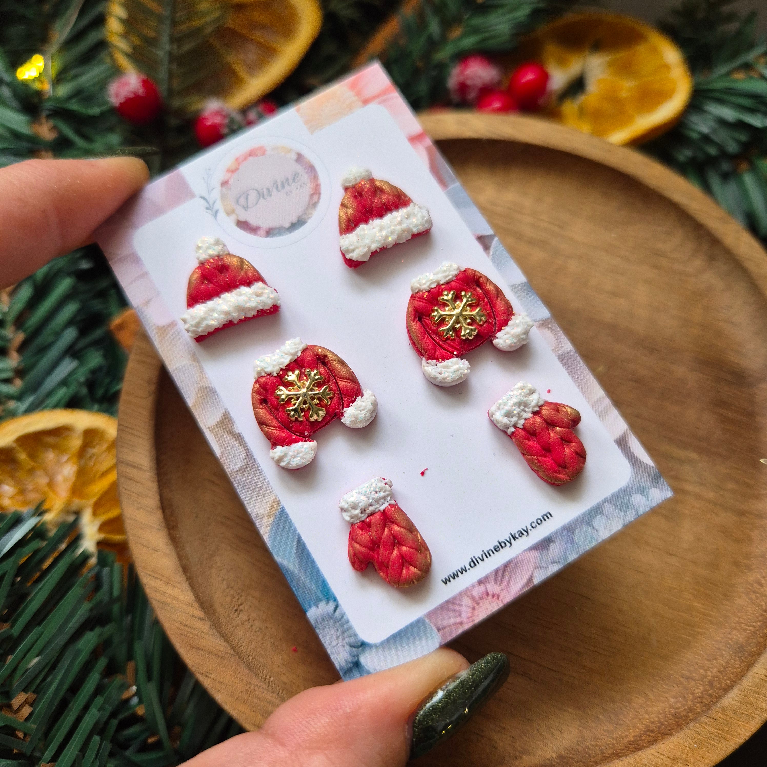 Handmade Christmas Advent Calendar – 12 Days of Earrings (14 Pairs Included)