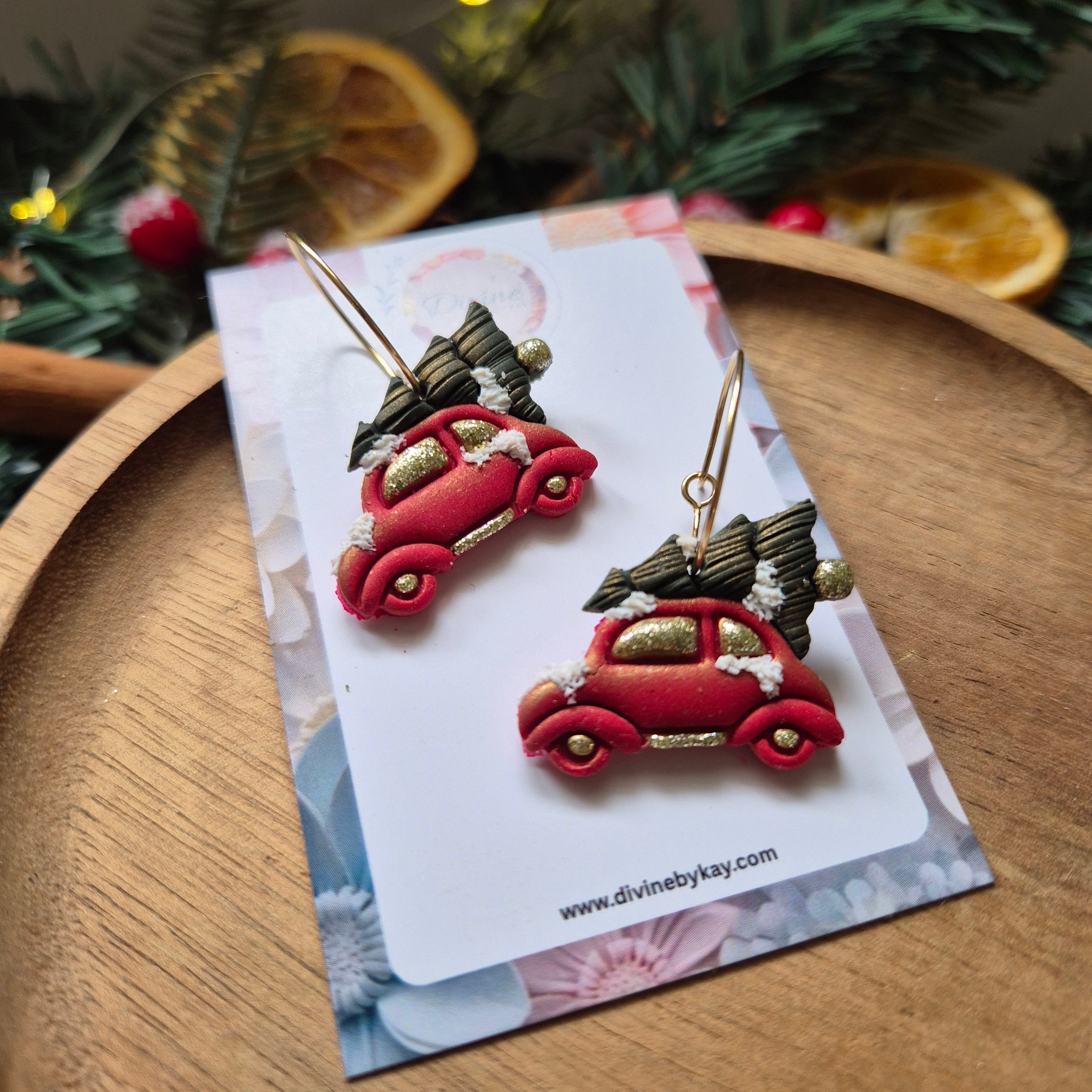 Handmade Christmas Advent Calendar – 12 Days of Earrings (14 Pairs Included)