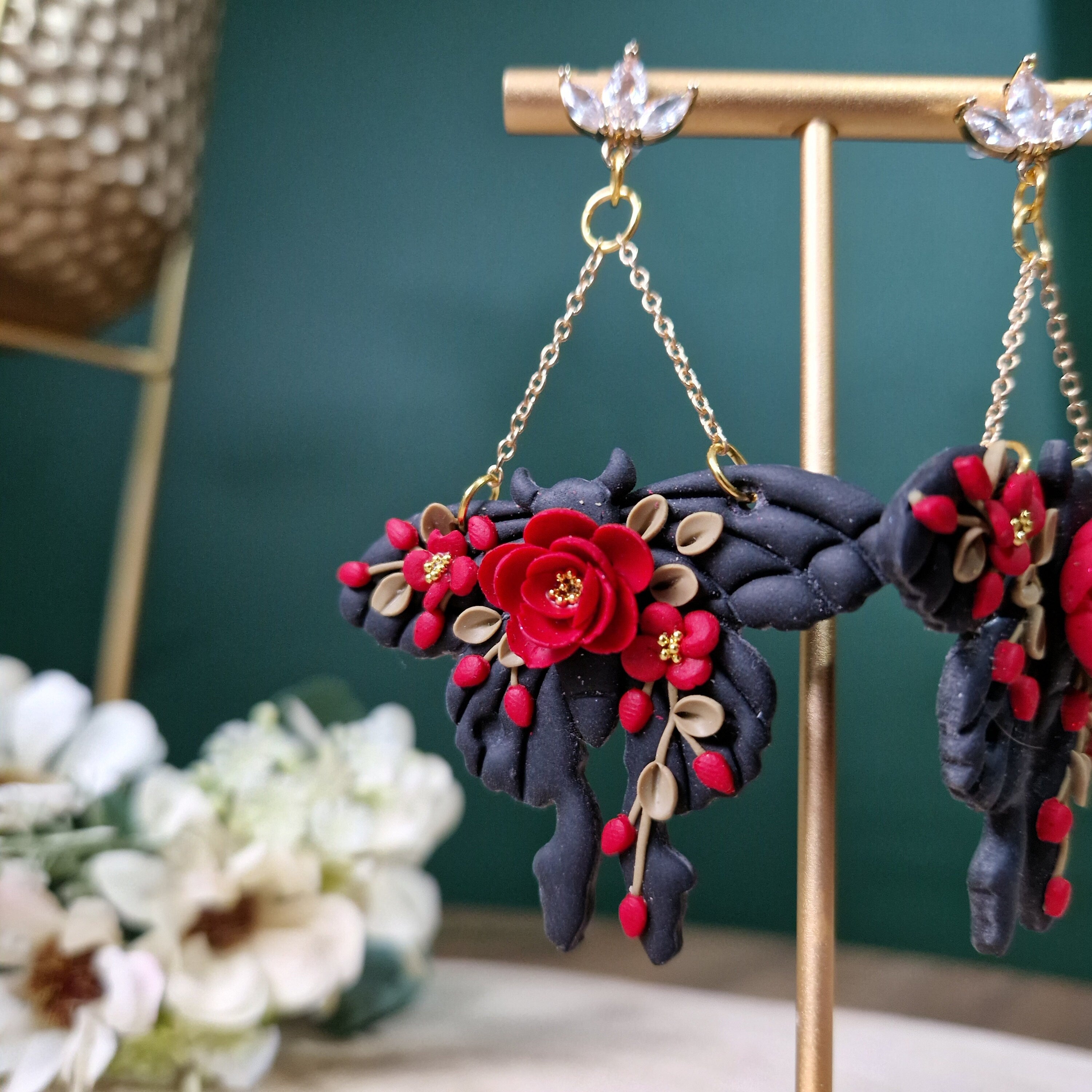 mystical Moth earrings
