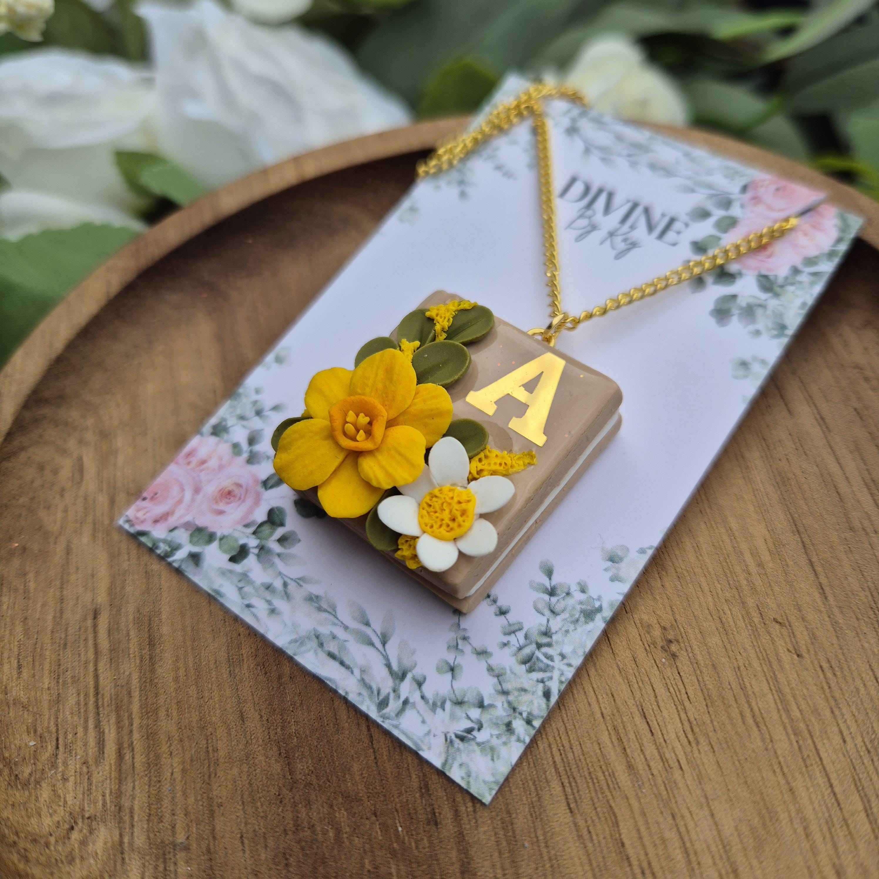 Spring personalised Bookcase necklace