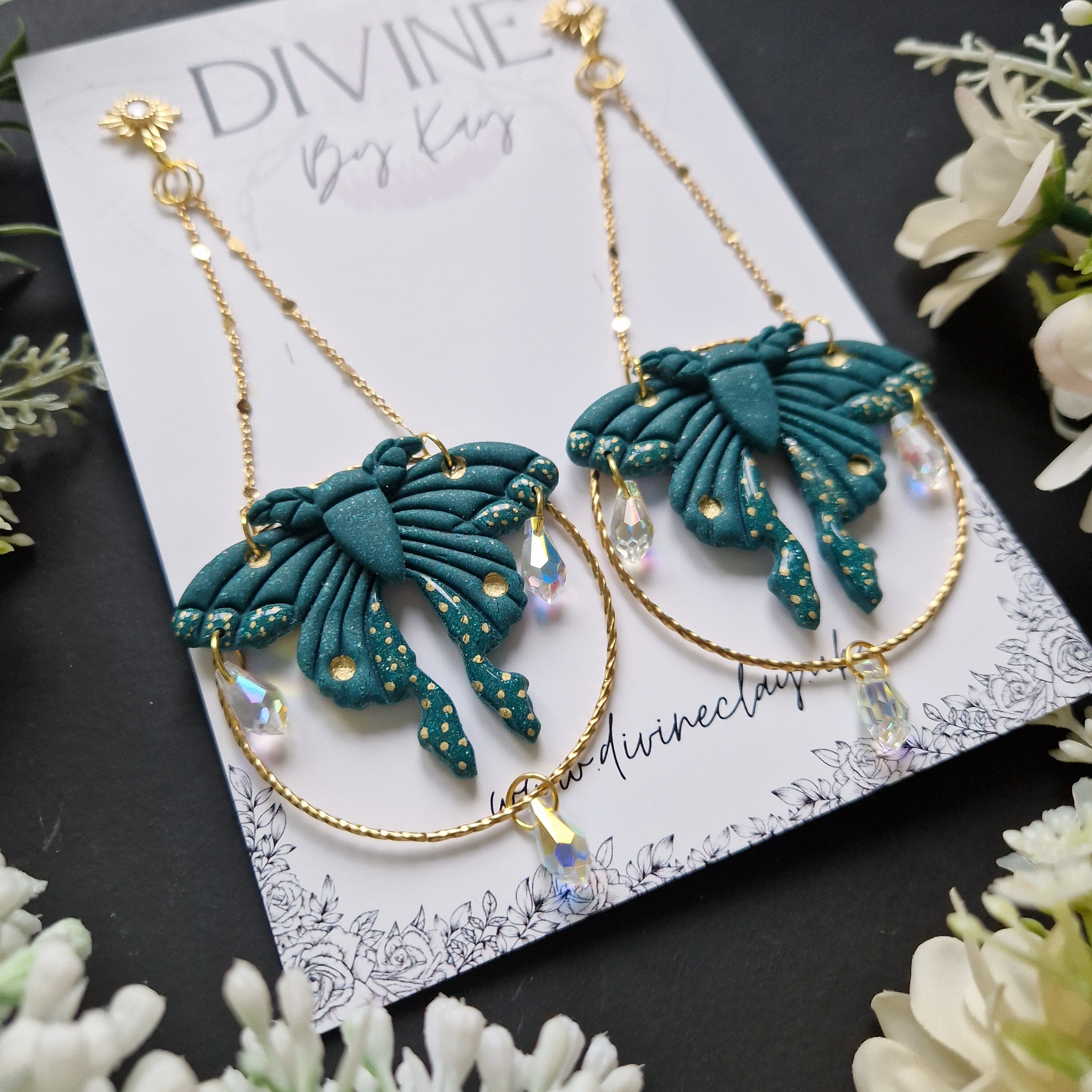 mystical Moth earrings