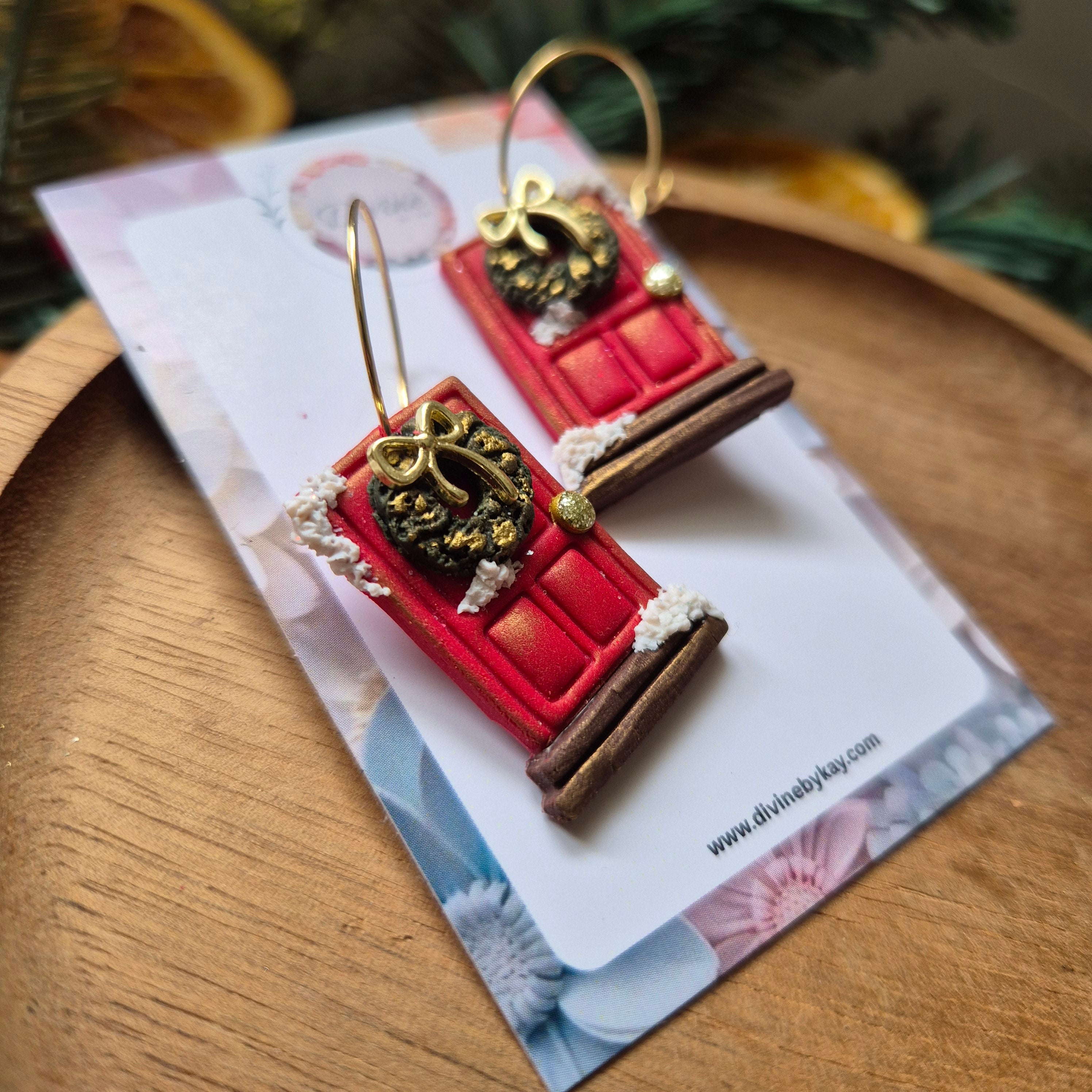 Handmade Christmas Advent Calendar – 12 Days of Earrings (14 Pairs Included)