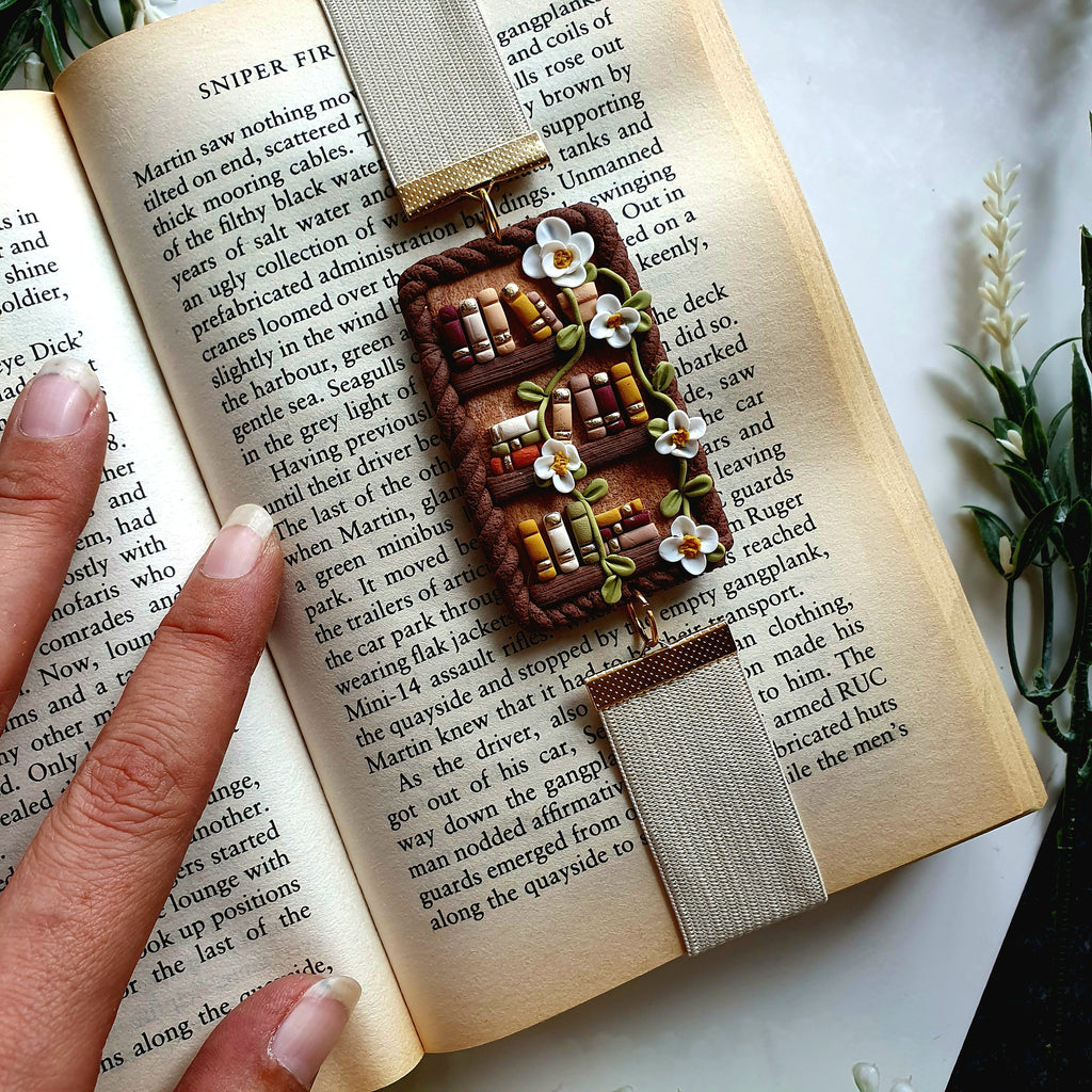 handmade bookshelf bookmark