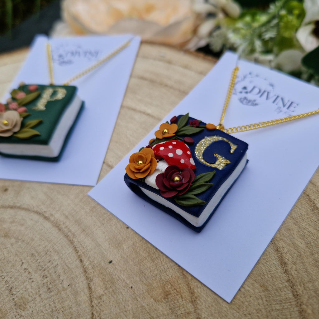 personalised Bookcase necklace