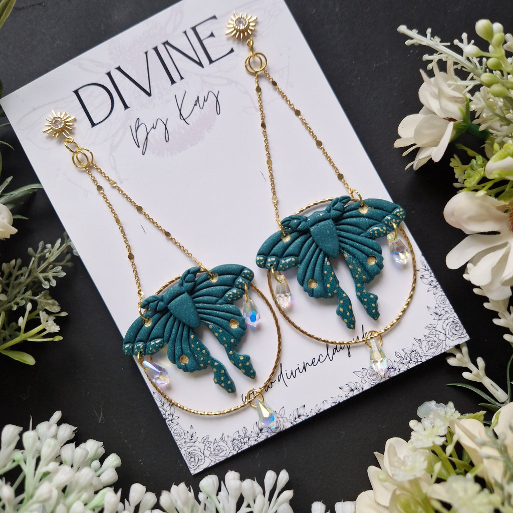 mystical Moth earrings