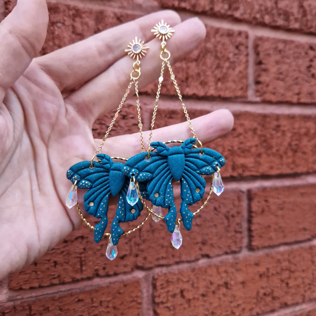mystical Moth earrings
