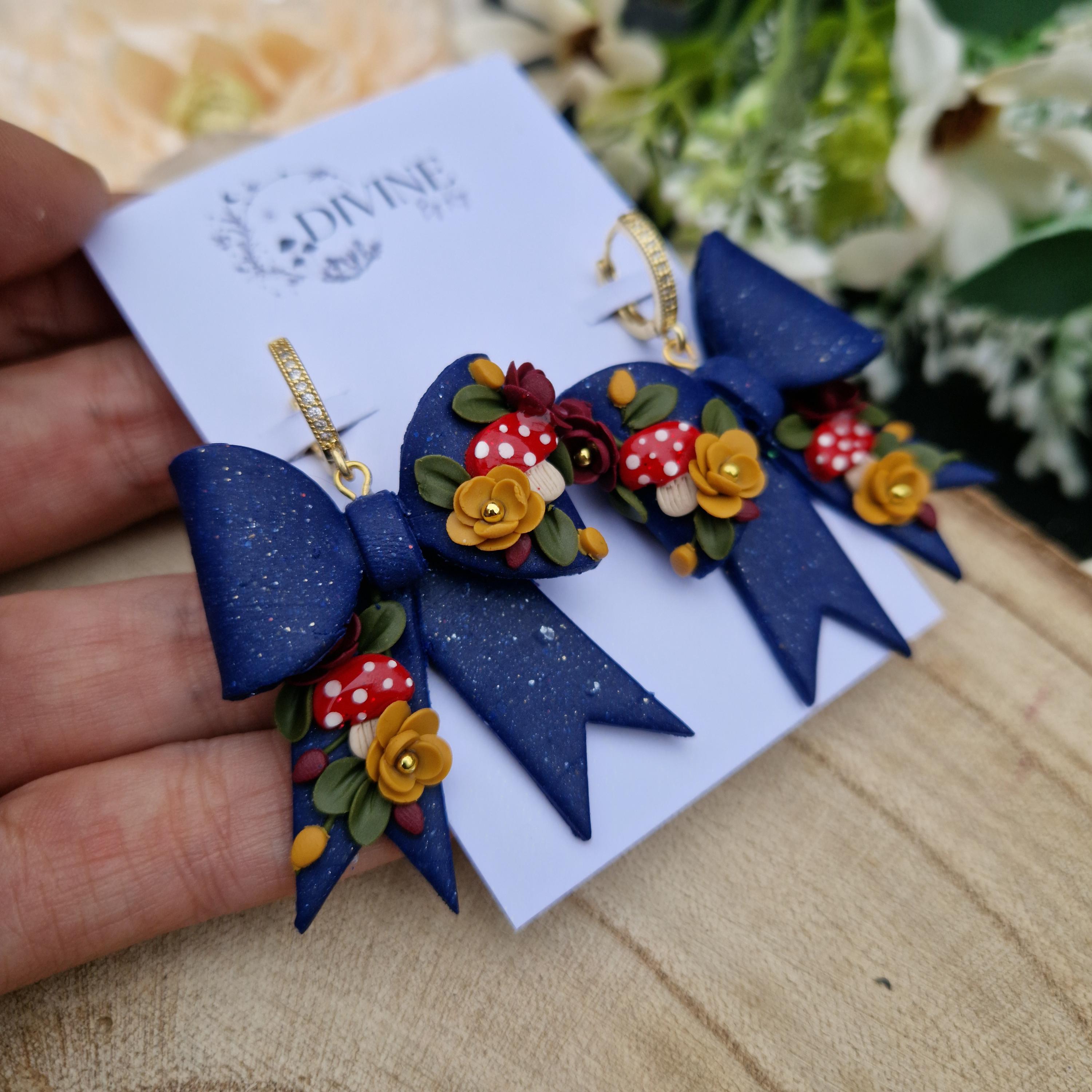 mushroom jewellery gift set - gifts for her - mothers day - bridesmaid gifts - dainty stud earrings - birthday gifts