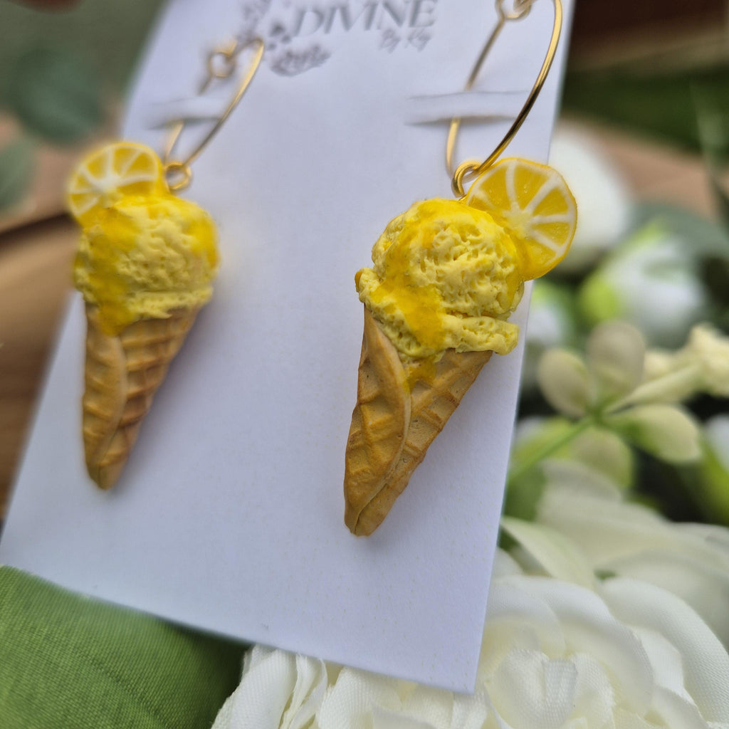 ice cream Dangle Earrings,  summer jewellery,  quirky earrings