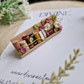 Handmade Clay Bookshelf Hair Clip: Floral Bookworm Gift