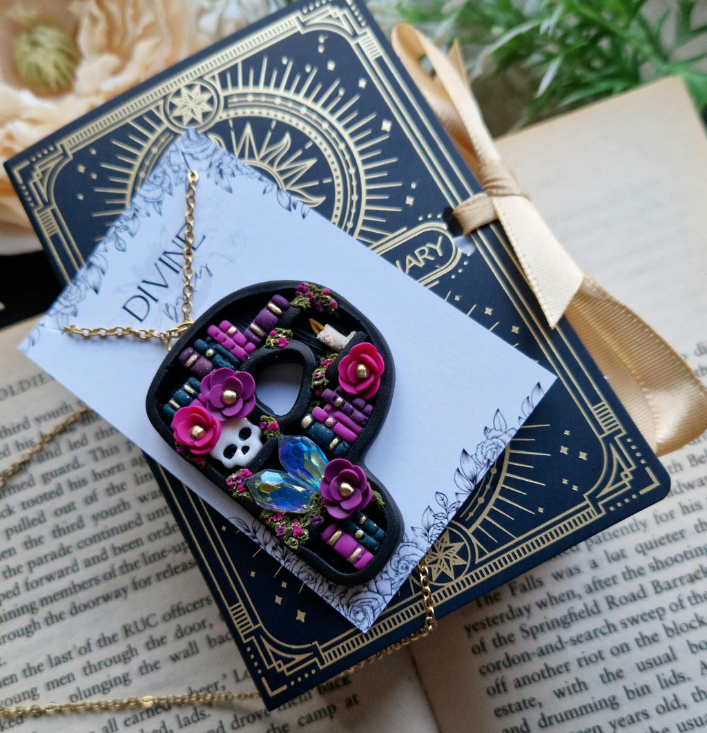 Personalized Bookshelf Necklace: Book Lover Gift