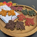 Clay Autumn Leaf Dangle Earrings: Nature-Inspired Jewelry