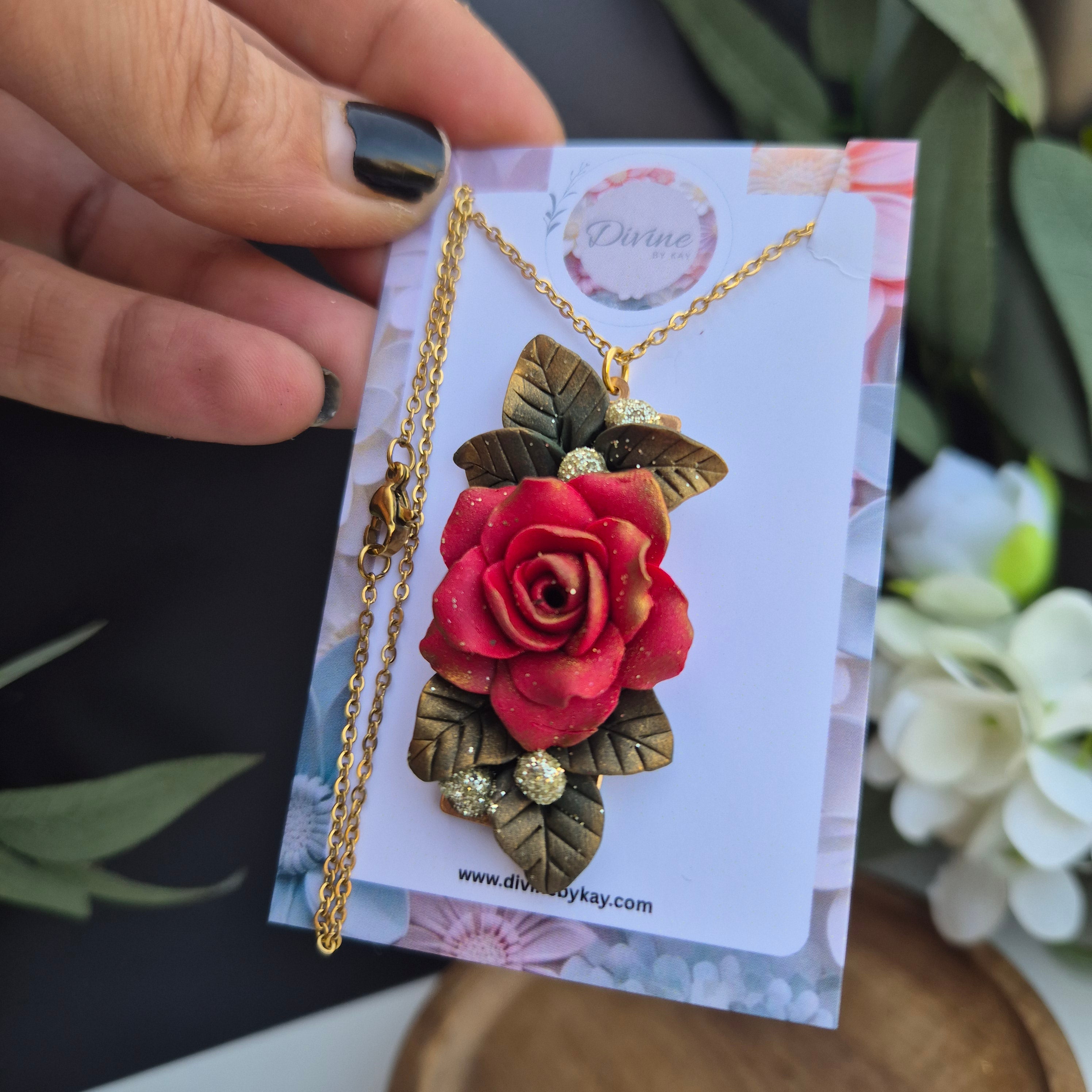 Rose necklace